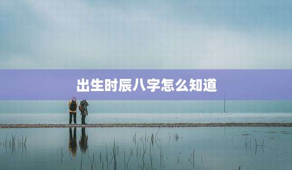 出生时辰八字怎么知道