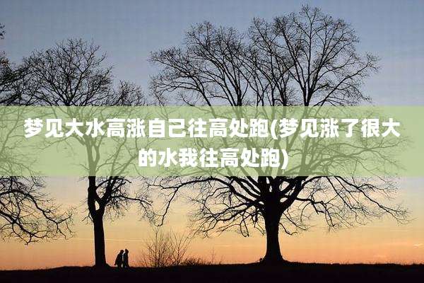 梦见大水高涨自己往高处跑(梦见涨了很大的水我往高处跑)