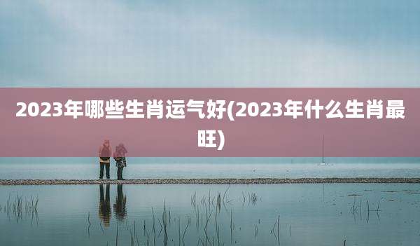 2023年哪些生肖运气好(2023年什么生肖最旺)