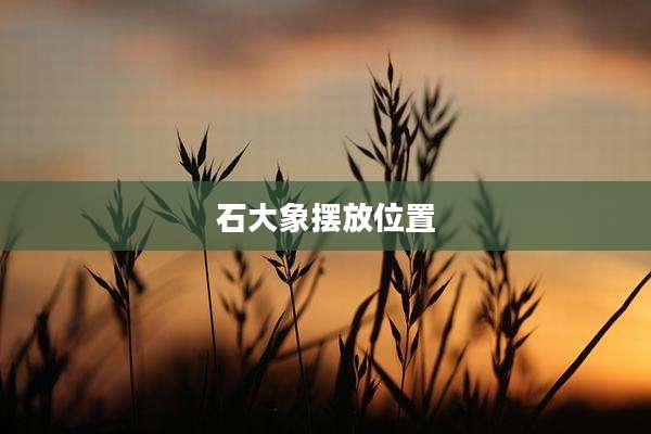 石大象摆放位置
