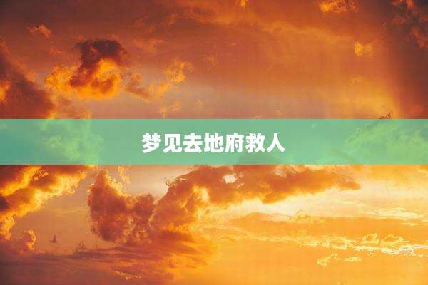 梦见去地府救人