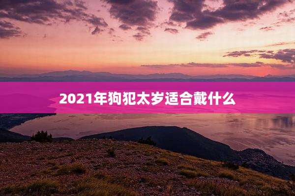 2021年狗犯太岁适合戴什么
