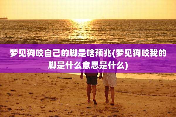 梦见狗咬自己的脚是啥预兆(梦见狗咬我的脚是什么意思是什么)
