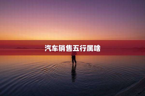汽车销售五行属啥