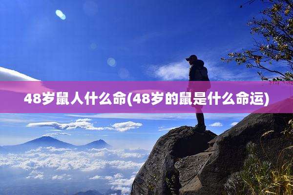 48岁鼠人什么命(48岁的鼠是什么命运)