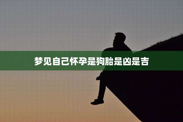 梦见自己怀孕是狗胎是凶是吉