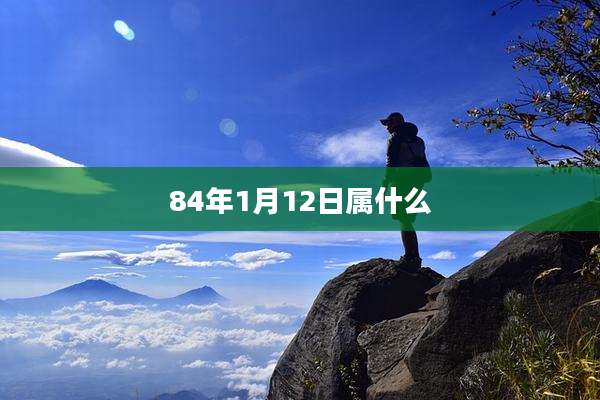 84年1月12日属什么
