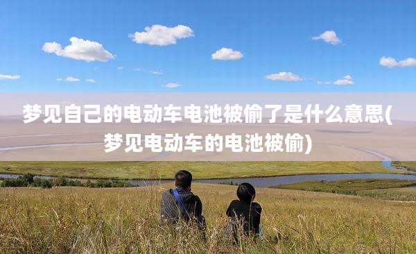 梦见自己的电动车电池被偷了是什么意思(梦见电动车的电池被偷)