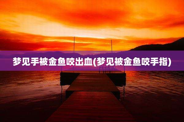 梦见手被金鱼咬出血(梦见被金鱼咬手指)