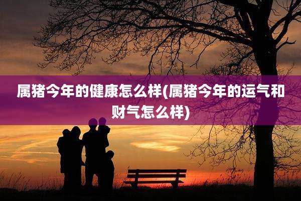 属猪今年的健康怎么样(属猪今年的运气和财气怎么样)