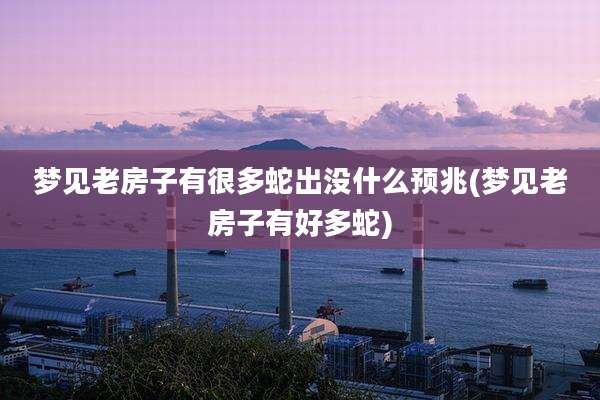 梦见老房子有很多蛇出没什么预兆(梦见老房子有好多蛇)