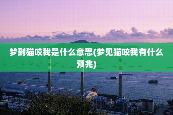 梦到猫咬我是什么意思(梦见猫咬我有什么预兆)