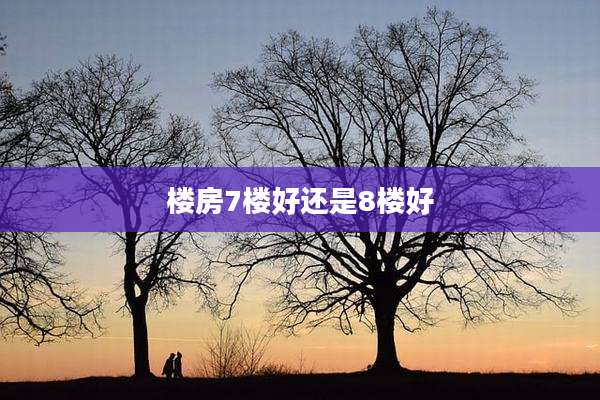 楼房7楼好还是8楼好