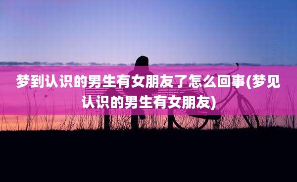 梦到认识的男生有女朋友了怎么回事(梦见认识的男生有女朋友)