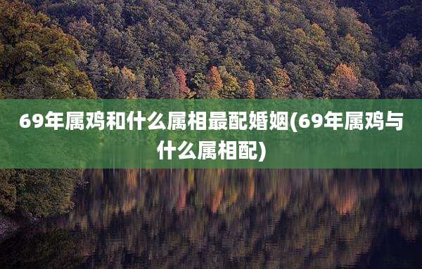 69年属鸡和什么属相最配婚姻(69年属鸡与什么属相配)