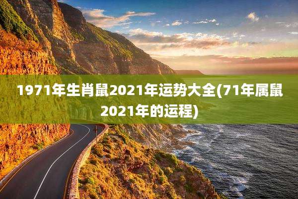 1971年生肖鼠2021年运势大全(71年属鼠2021年的运程)