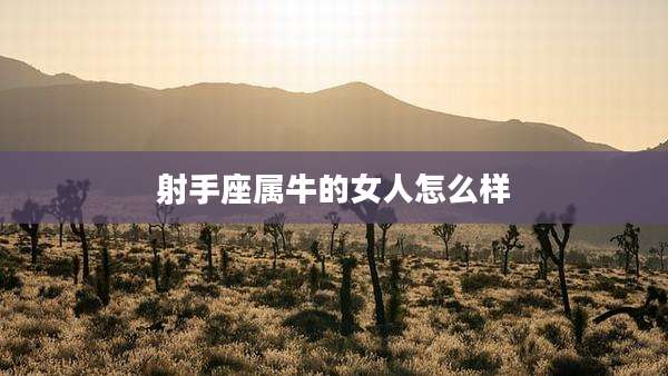 射手座属牛的女人怎么样