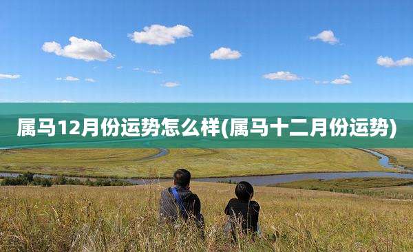 属马12月份运势怎么样(属马十二月份运势)
