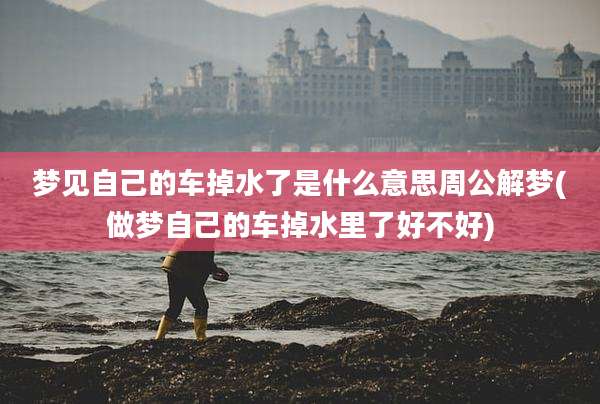 梦见自己的车掉水了是什么意思周公解梦(做梦自己的车掉水里了好不好)