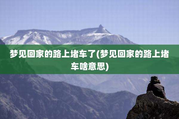 梦见回家的路上堵车了(梦见回家的路上堵车啥意思)