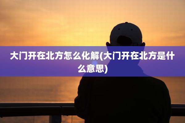 大门开在北方怎么化解(大门开在北方是什么意思)