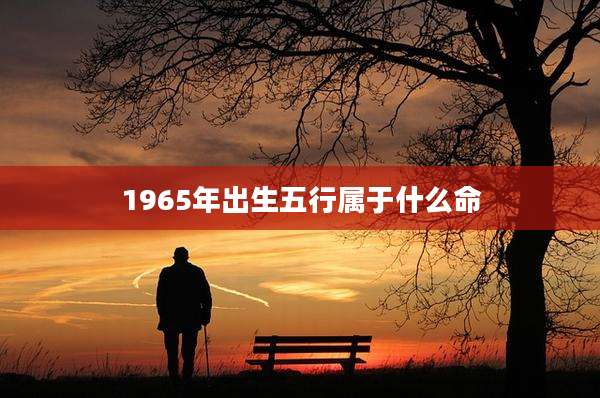 1965年出生五行属于什么命