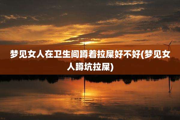 梦见女人在卫生间蹲着拉屎好不好(梦见女人蹲坑拉屎)