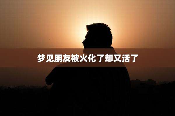 梦见朋友被火化了却又活了