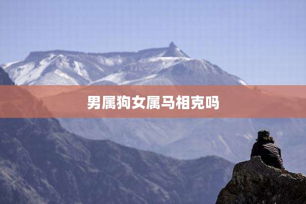 男属狗女属马相克吗