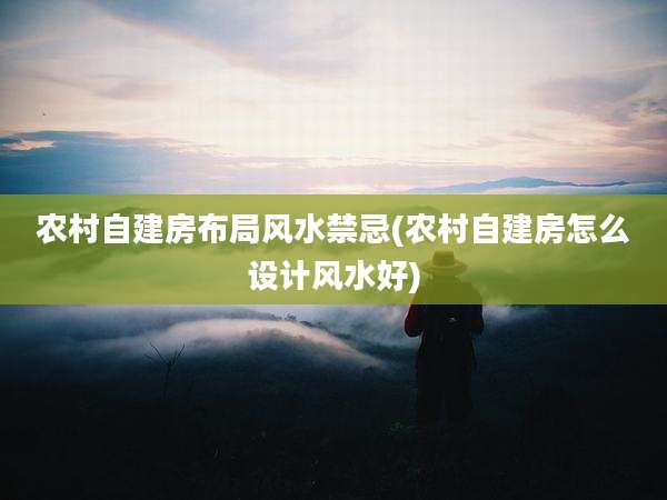 农村自建房布局风水禁忌(农村自建房怎么设计风水好)