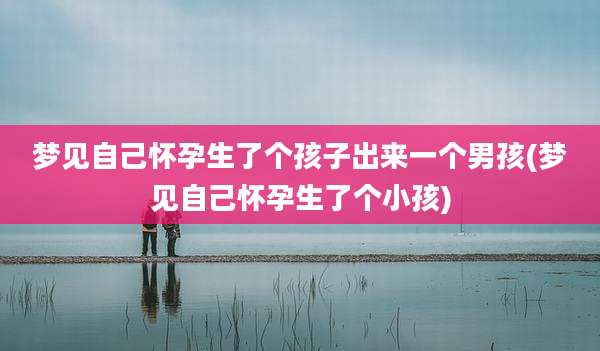 梦见自己怀孕生了个孩子出来一个男孩(梦见自己怀孕生了个小孩)