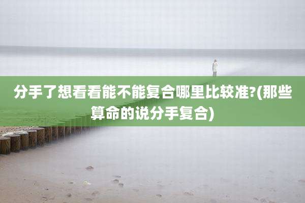 分手了想看看能不能复合哪里比较准?(那些算命的说分手复合)