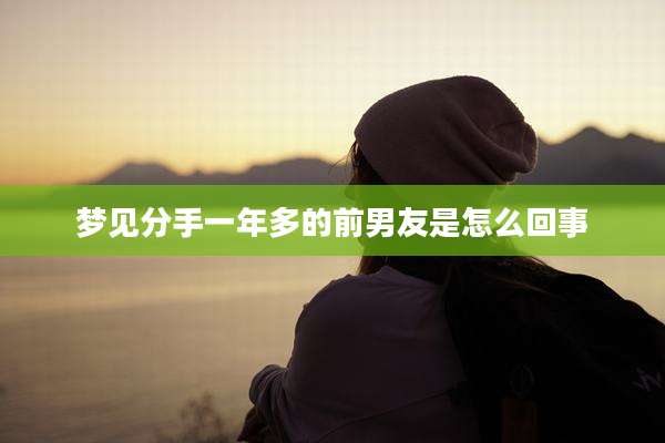 梦见分手一年多的前男友是怎么回事