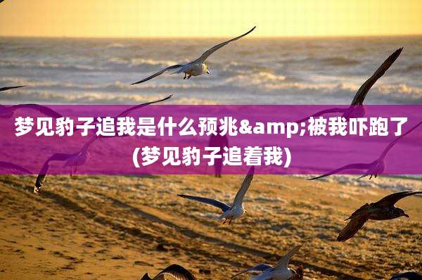 梦见豹子追我是什么预兆&被我吓跑了(梦见豹子追着我)
