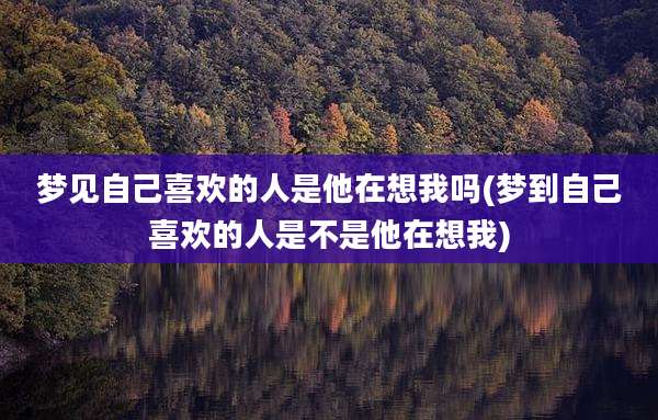梦见自己喜欢的人是他在想我吗(梦到自己喜欢的人是不是他在想我)