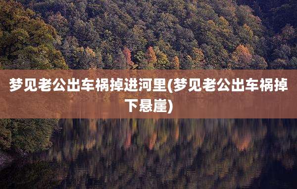 梦见老公出车祸掉进河里(梦见老公出车祸掉下悬崖)