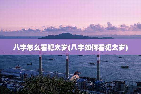 八字怎么看犯太岁(八字如何看犯太岁)