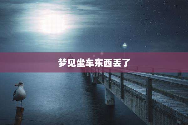 梦见坐车东西丢了
