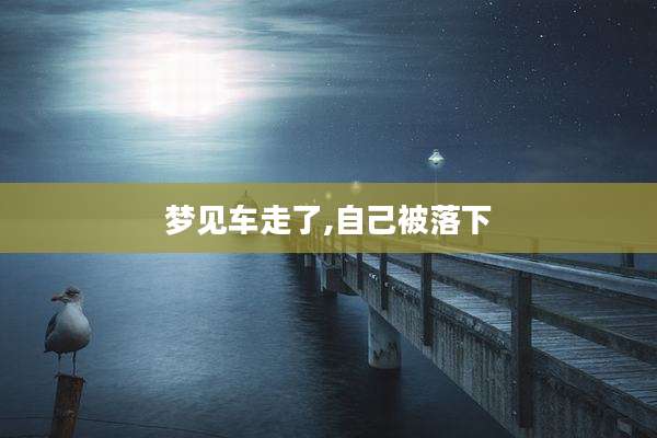 梦见车走了,自己被落下