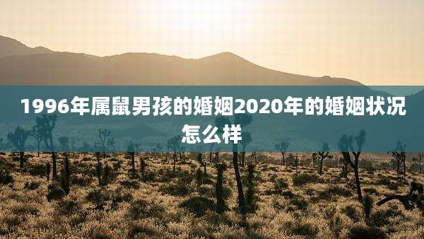 1996年属鼠男孩的婚姻2020年的婚姻状况怎么样