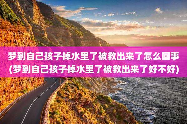 梦到自己孩子掉水里了被救出来了怎么回事(梦到自己孩子掉水里了被救出来了好不好)