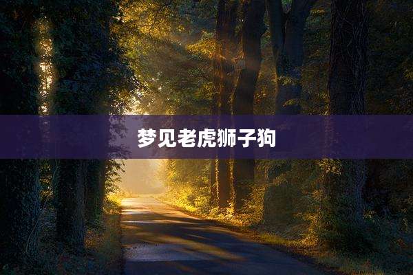 梦见老虎狮子狗