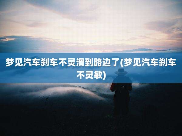梦见汽车刹车不灵滑到路边了(梦见汽车刹车不灵敏)