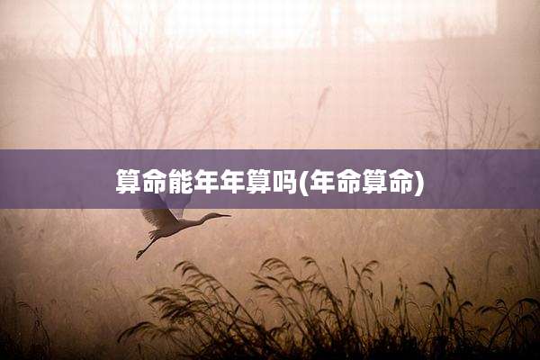 算命能年年算吗(年命算命)