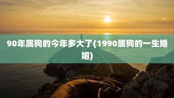 90年属狗的今年多大了(1990属狗的一生婚姻)