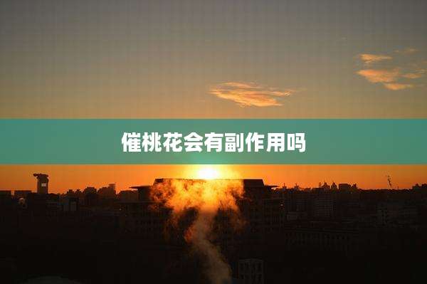 催桃花会有副作用吗