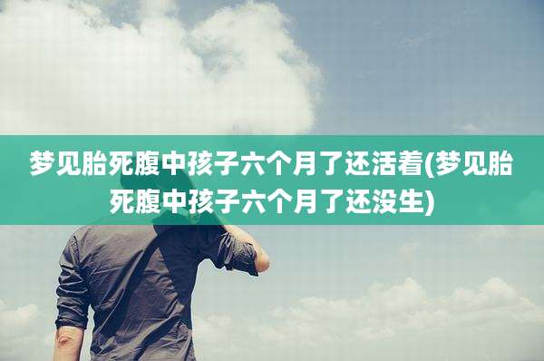 梦见胎死腹中孩子六个月了还活着(梦见胎死腹中孩子六个月了还没生)
