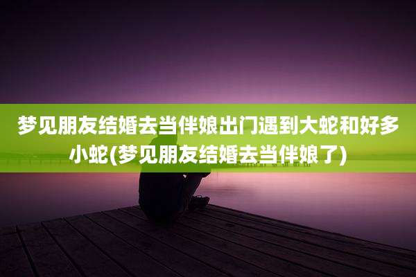梦见朋友结婚去当伴娘出门遇到大蛇和好多小蛇(梦见朋友结婚去当伴娘了)