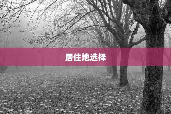 居住地选择