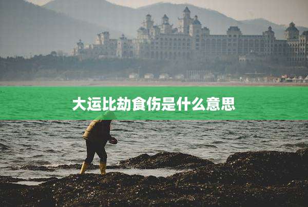 大运比劫食伤是什么意思